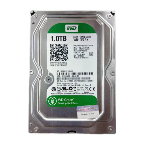 هارد اینترنال استوک 3.5 اینچی وسترن دیجیتال سبز مدل WD10EZRX ظرفیت 1 ترابایت